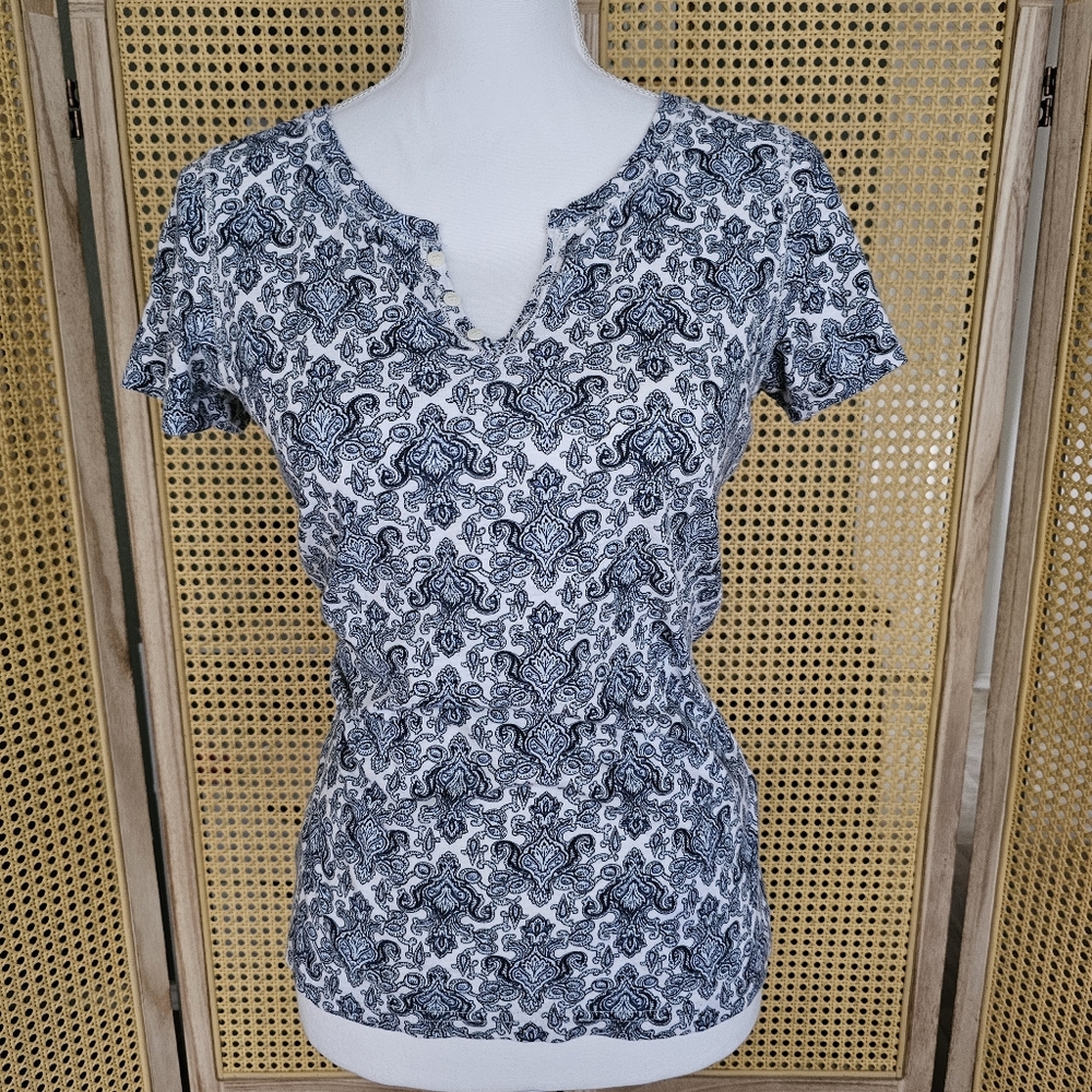 Blue Paisley Lucky Tees Shirt